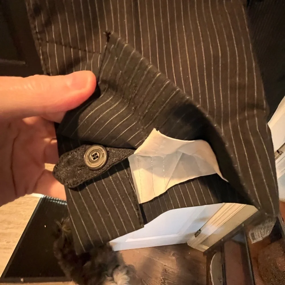 Men's Black Zara Pinstripe Blazer